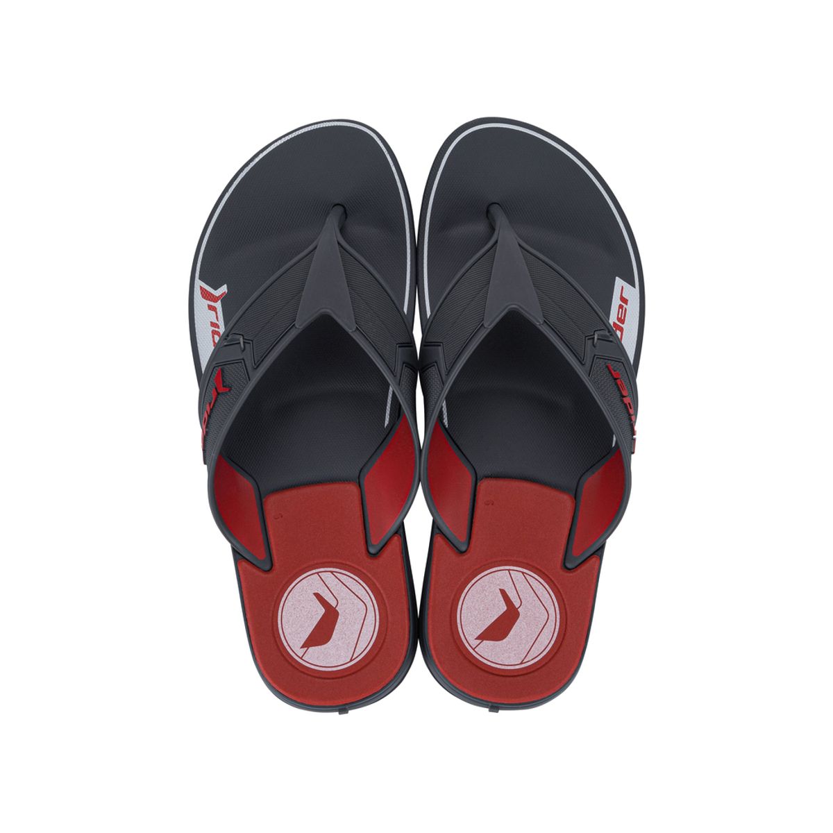 RIDER - Sandalia Hombre Gris/Rojo Start III Rider