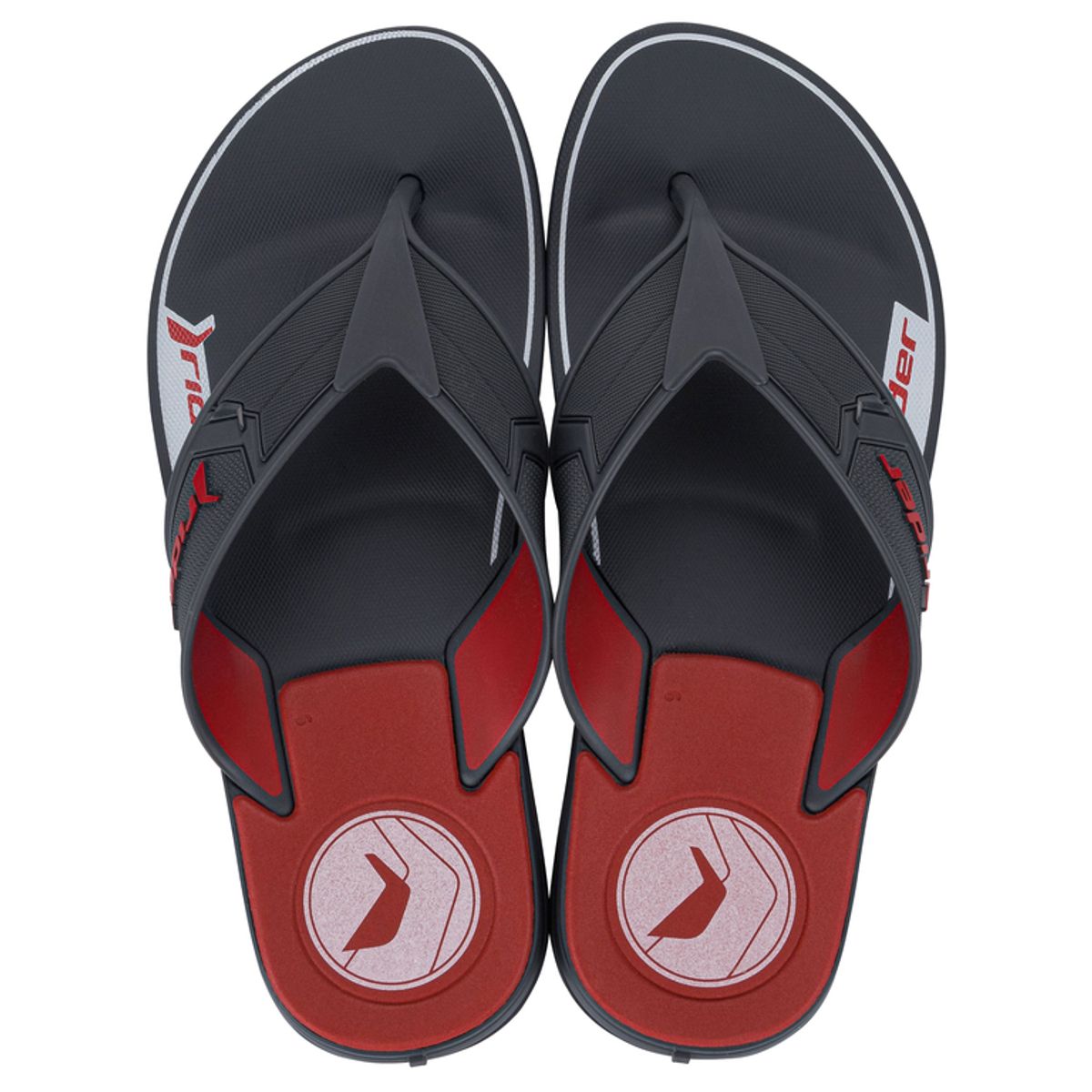 RIDER - Sandalia Hombre Gris/Rojo Start III Rider