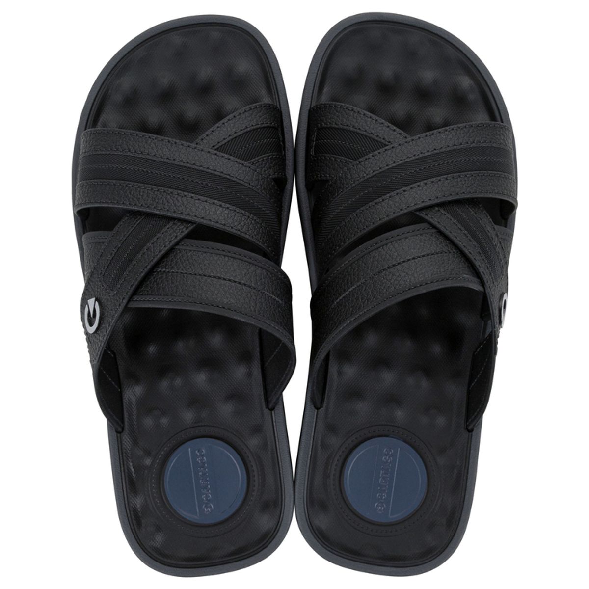 CARTAGO - Sandalia Hombre Negro Alabama Slide Cartago