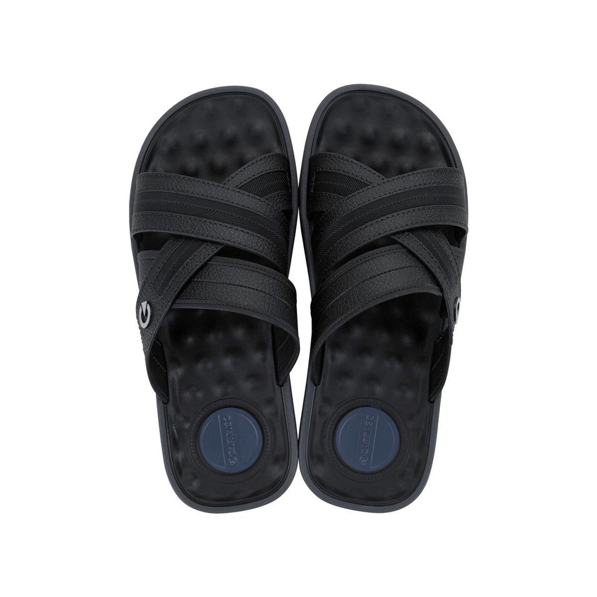 CARTAGO - Sandalia Hombre Negro Alabama Slide Cartago