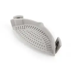 HOME LOGICS - Colador Escurridor De Silicona Con Clips