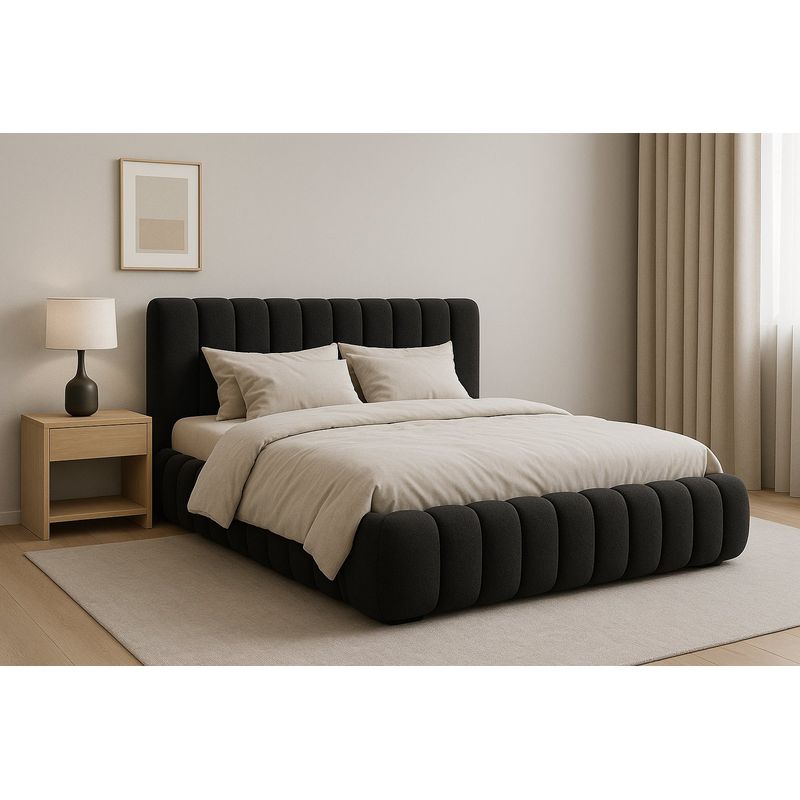 GENERICO - Cama Nube 2 Plazas + Colchón 2P Mery Desing 30CM + 2 Almohadas Masel