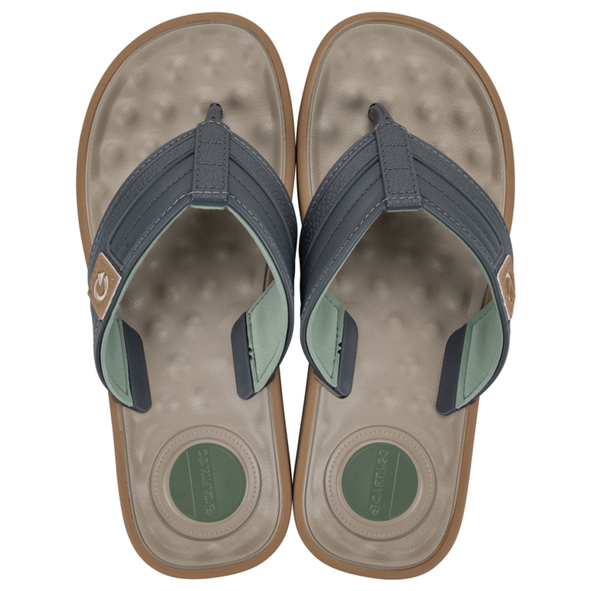 CARTAGO - Sandalia Hombre Beige/Gris Alabama Thong Cartago