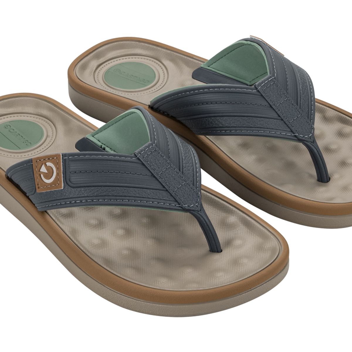 CARTAGO - Sandalia Hombre Beige/Gris Alabama Thong Cartago