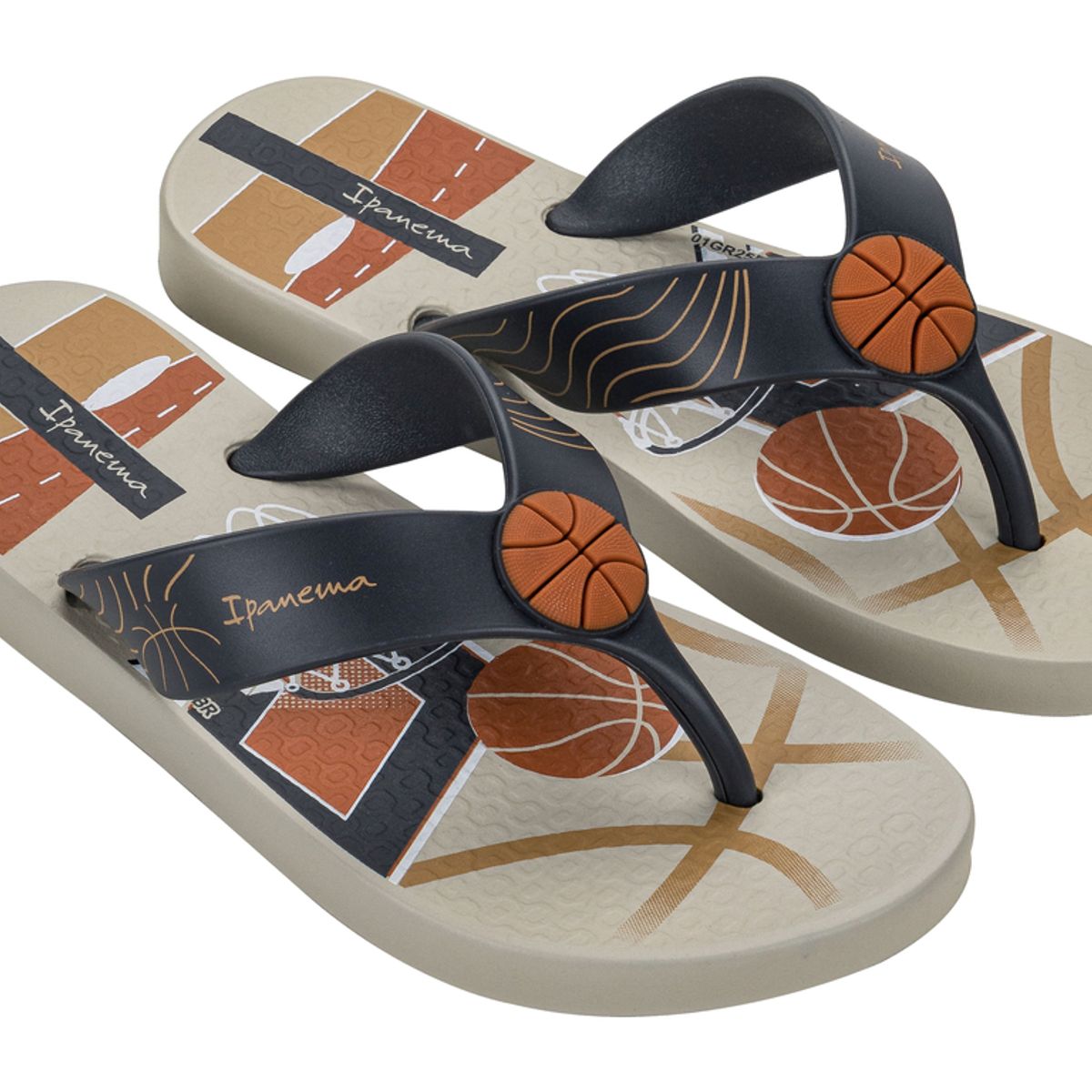 IPANEMA - Sandalia Infantil Beige/Naranja Sporty Ipanema