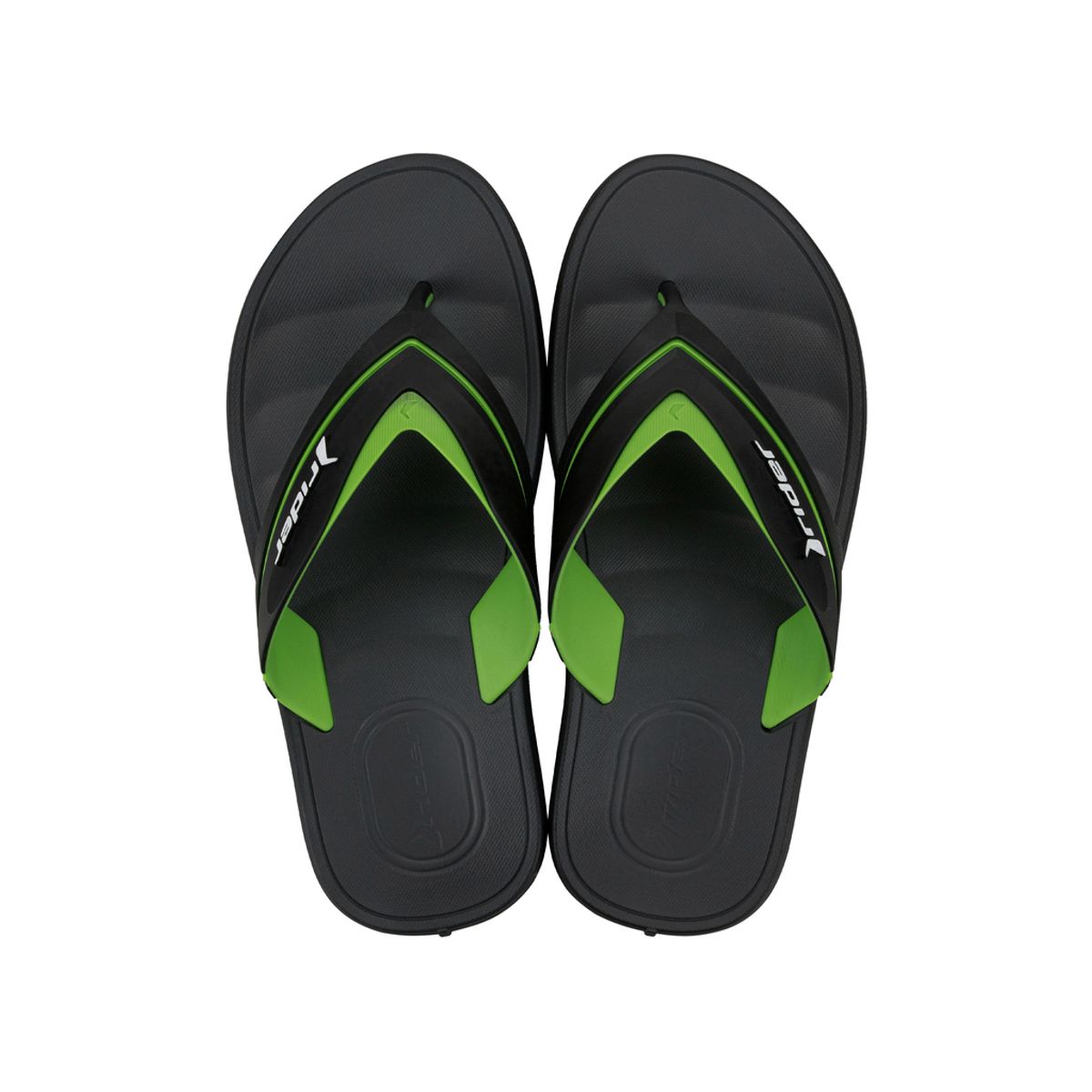 RIDER - Sandalia Hombre Negro/Verde Free III Rider