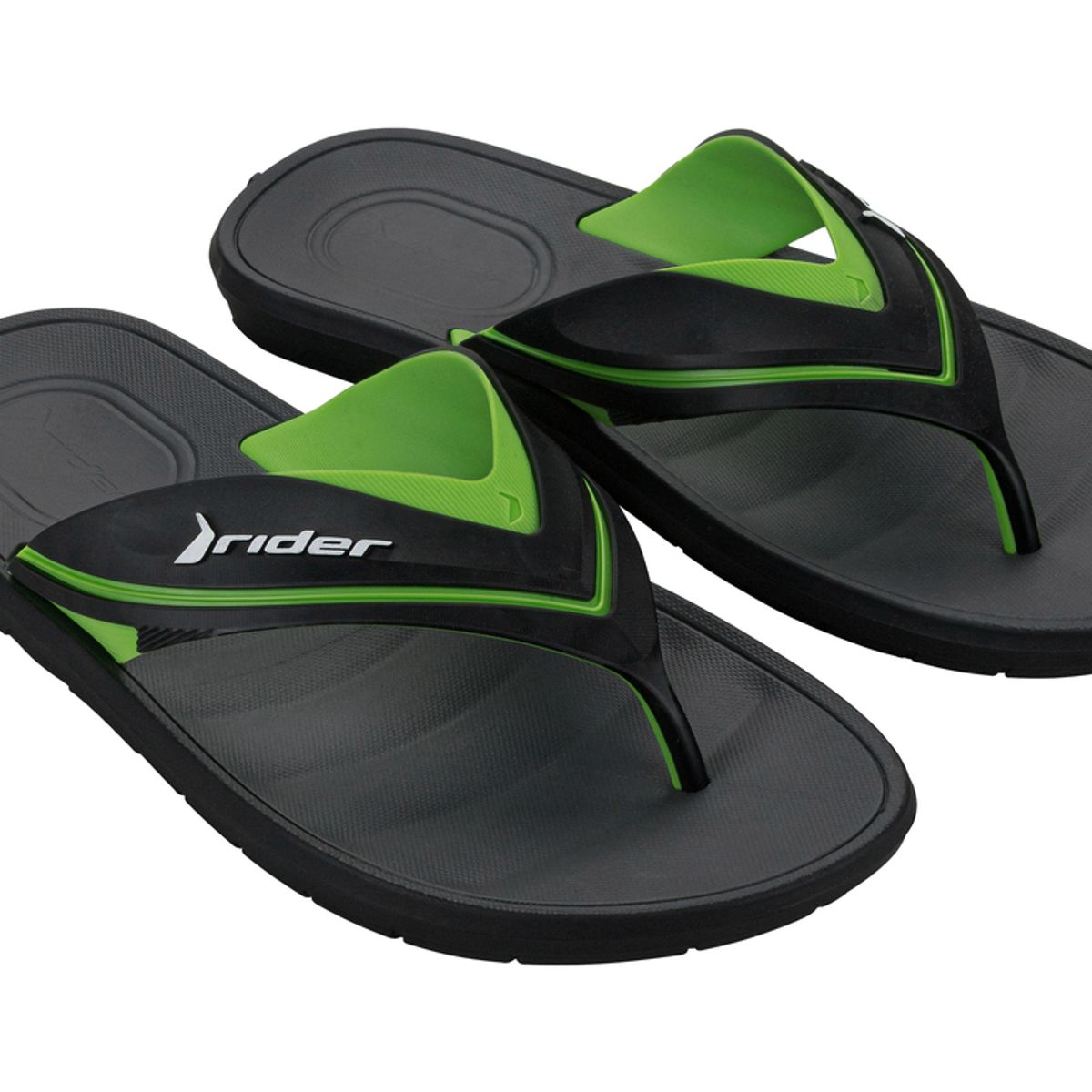 RIDER - Sandalia Hombre Negro/Verde Free III Rider