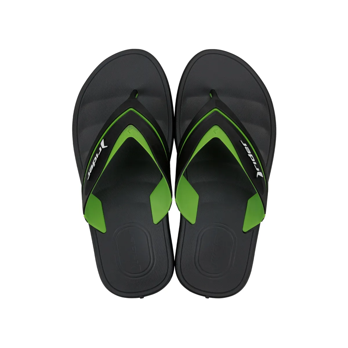 RIDER - Sandalia Hombre Negro/Verde Free III Rider