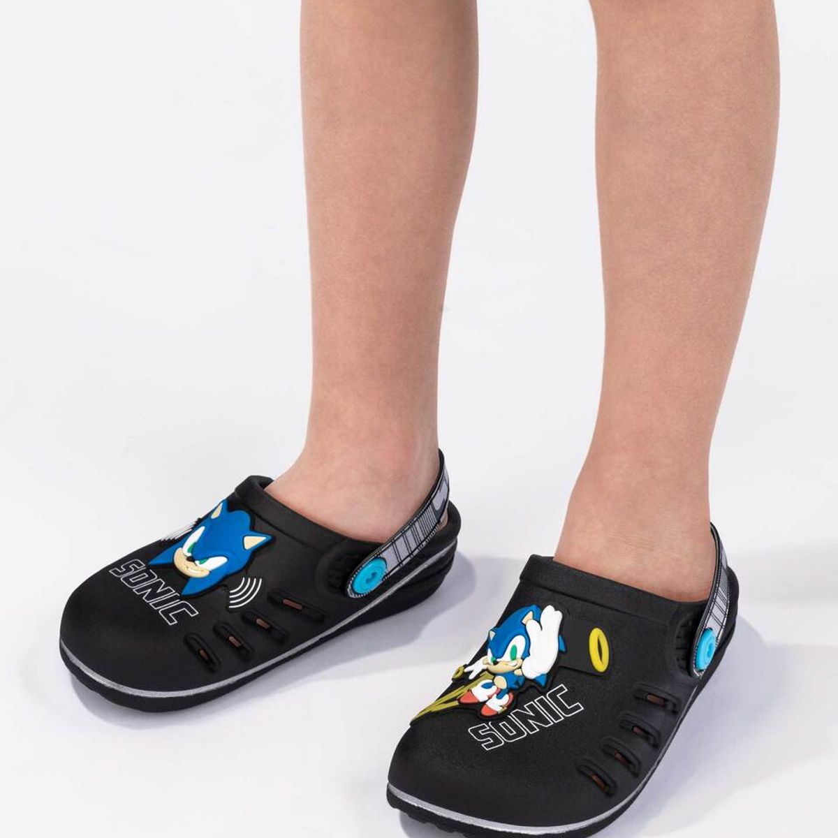 IPANEMA - Sandalia Infantil Negro/Azul Sonic Speed Ipanema