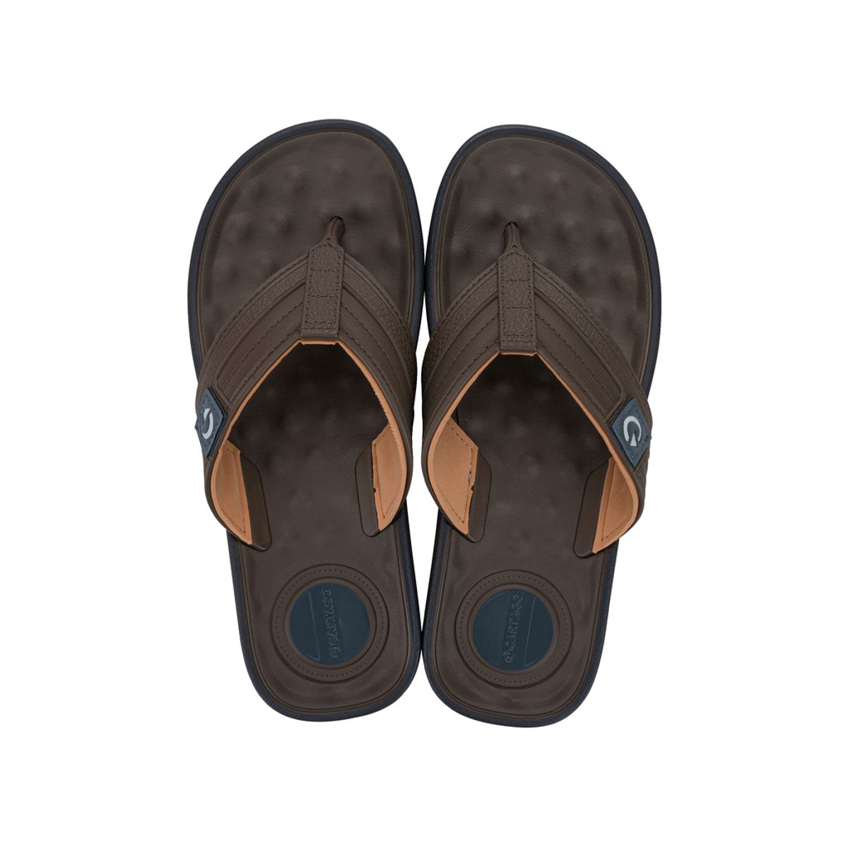 CARTAGO - Sandalia Hombre Café/Beige Alabama Thong Cartago