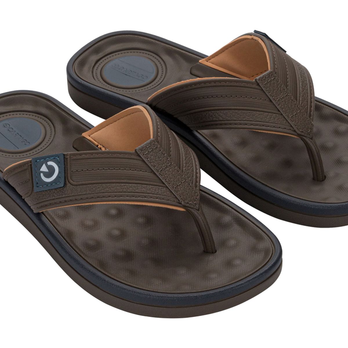 CARTAGO - Sandalia Hombre Café/Beige Alabama Thong Cartago