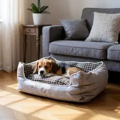 BLOCCARE - Cama Para Mascotas Espuma - Talla M Gris