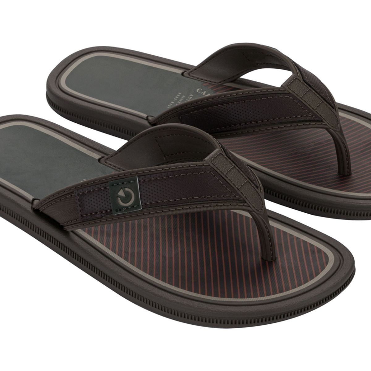 CARTAGO - Sandalia Hombre Café/Verde Maiorca Esencial Cartago