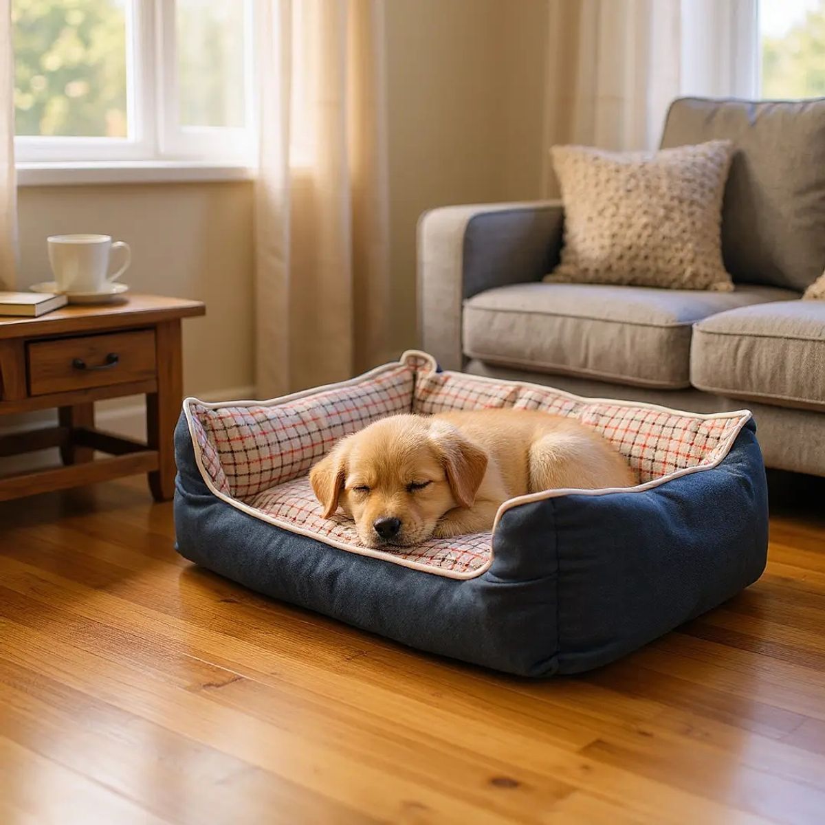 BLOCCARE - Cama Para Mascotas Espuma - Talla M Azul