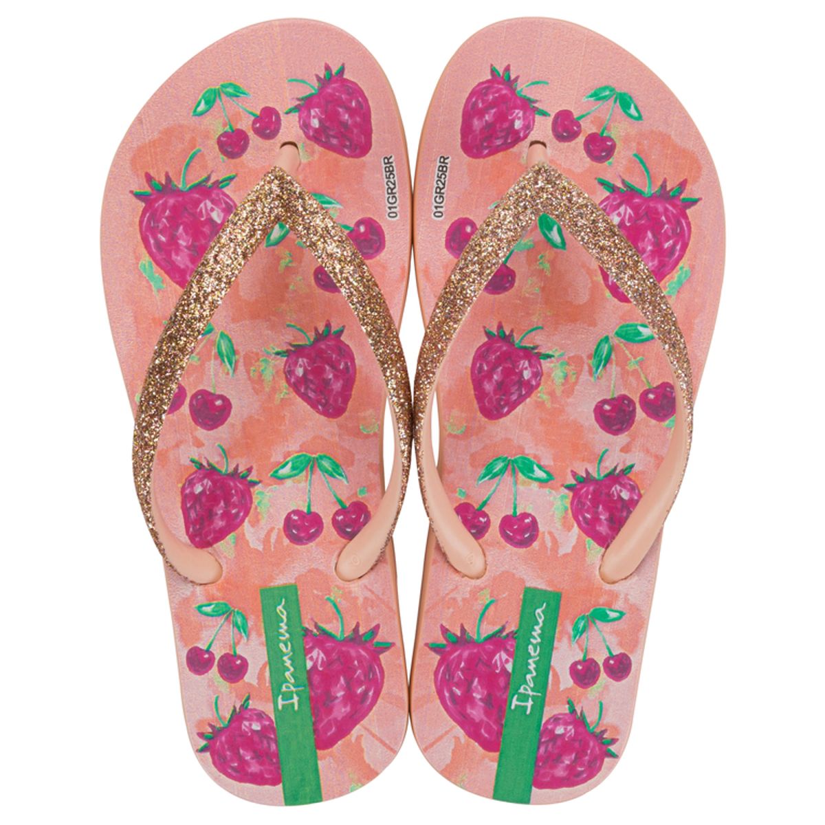 IPANEMA - Sandalia Infantil Beige/Rosa Garden Shine Ipanema