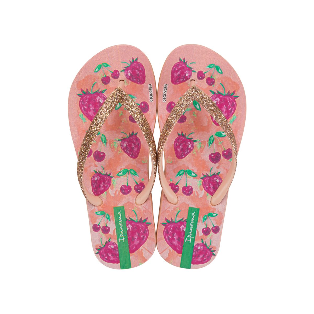 IPANEMA - Sandalia Infantil Beige/Rosa Garden Shine Ipanema