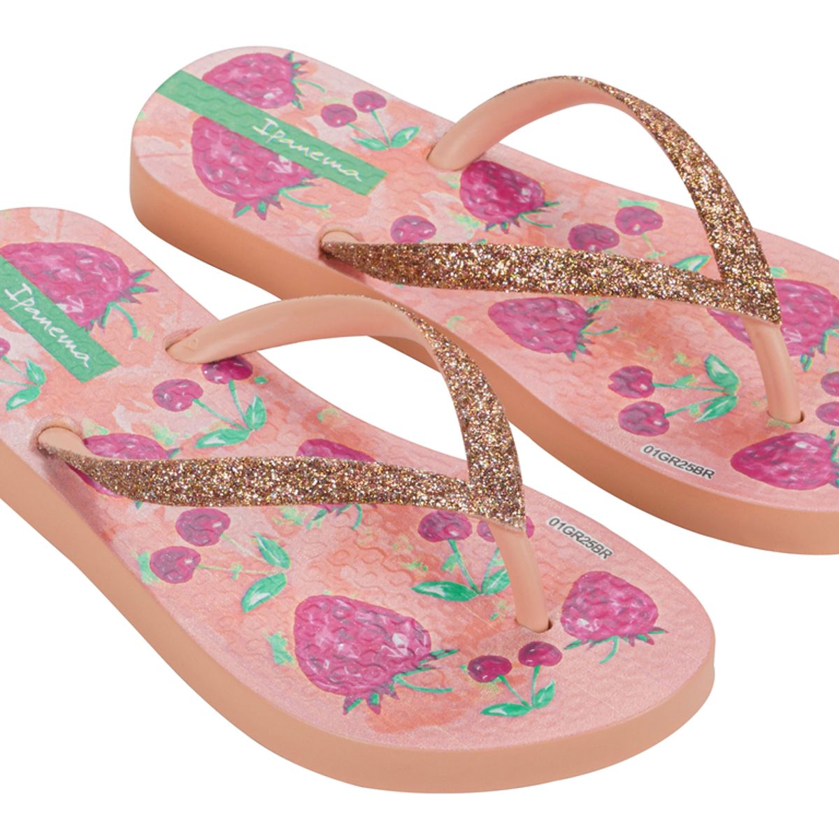 IPANEMA - Sandalia Infantil Beige/Rosa Garden Shine Ipanema