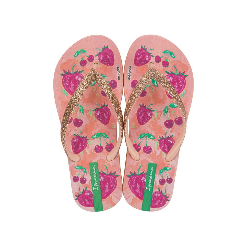 IPANEMA - Sandalia Infantil Beige/Rosa Garden Shine Ipanema