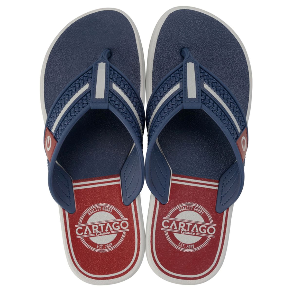 CARTAGO - Sandalia Hombre Azul/Gris Palermo Cartago