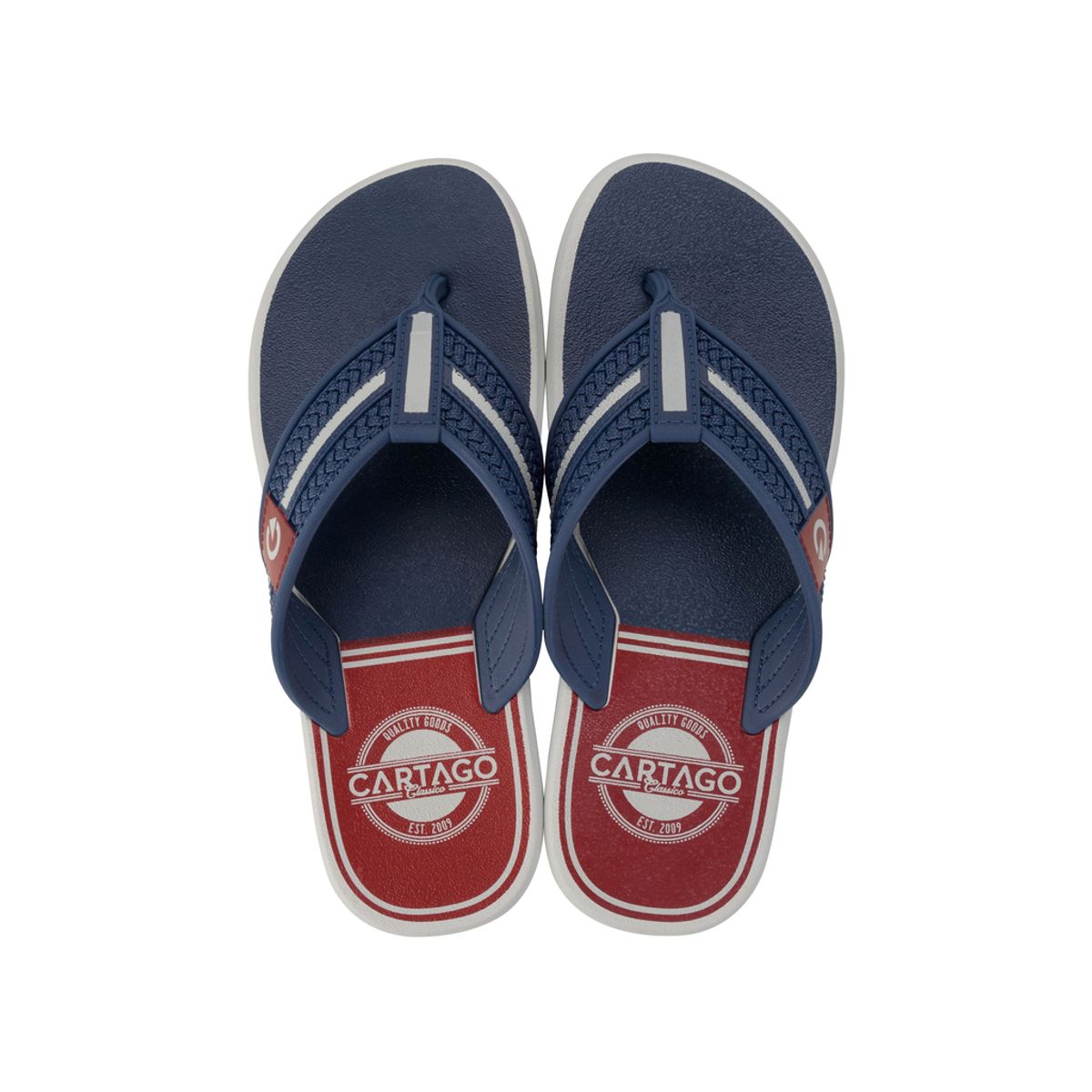 CARTAGO - Sandalia Hombre Azul/Gris Palermo Cartago