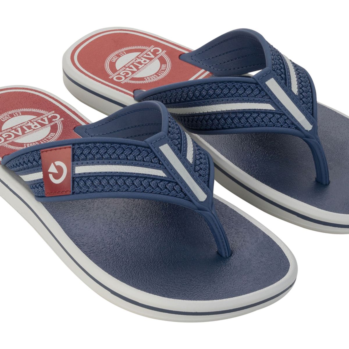 CARTAGO - Sandalia Hombre Azul/Gris Palermo Cartago