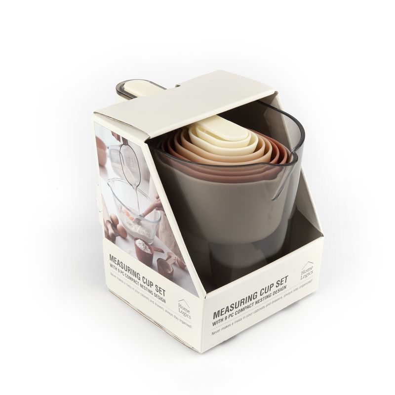 HOME LOGICS - Cucharas y Tazas Medidoras Con Mango Set 9 Home Logics