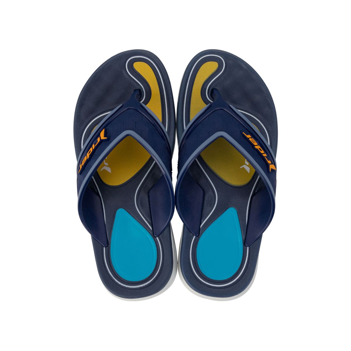 RIDER - Sandalia Infantil Blanco/Azul Line Plus Rider