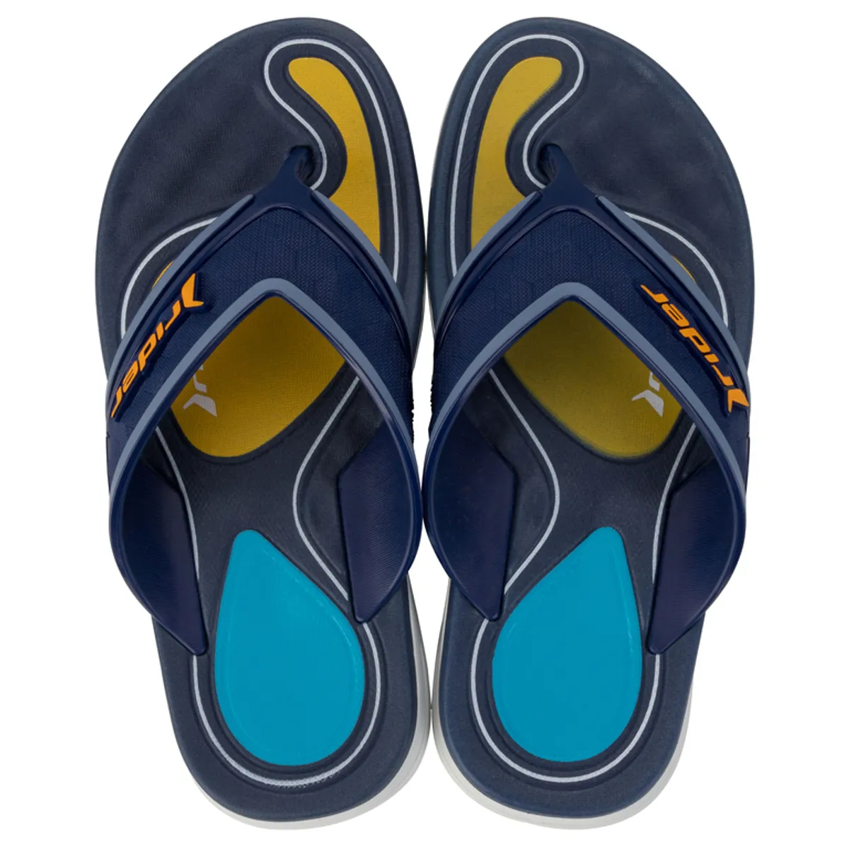 RIDER - Sandalia Infantil Blanco/Azul Line Plus Rider