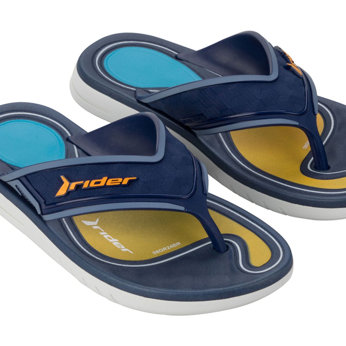 RIDER - Sandalia Infantil Blanco/Azul Line Plus Rider