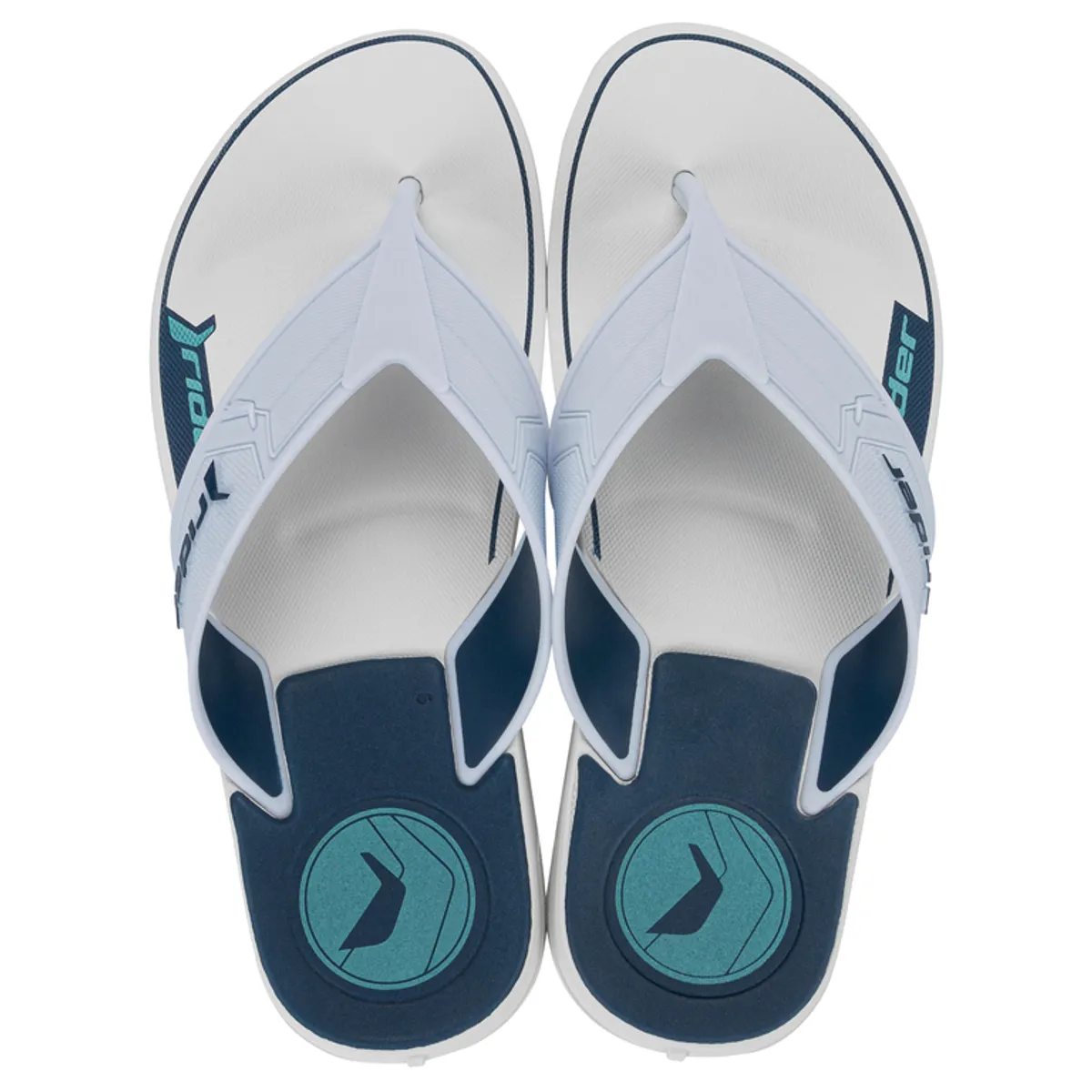 RIDER - Sandalia Hombre Blanco/Azul Start III Rider