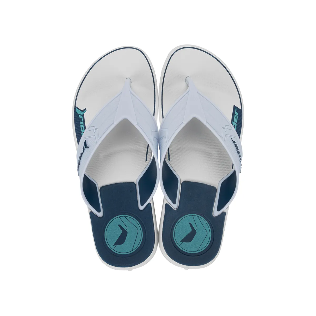 RIDER - Sandalia Hombre Blanco/Azul Start III Rider