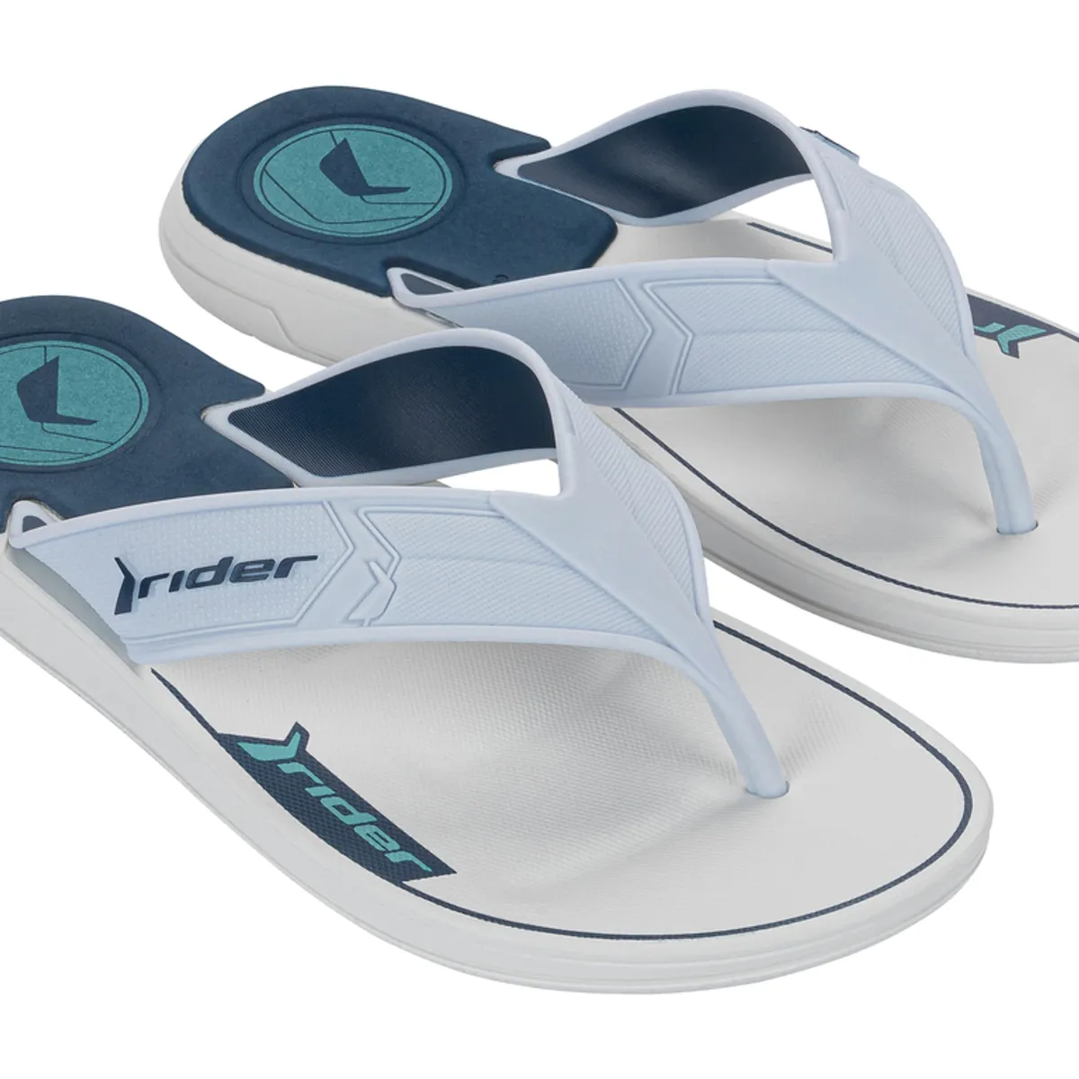 RIDER - Sandalia Hombre Blanco/Azul Start III Rider
