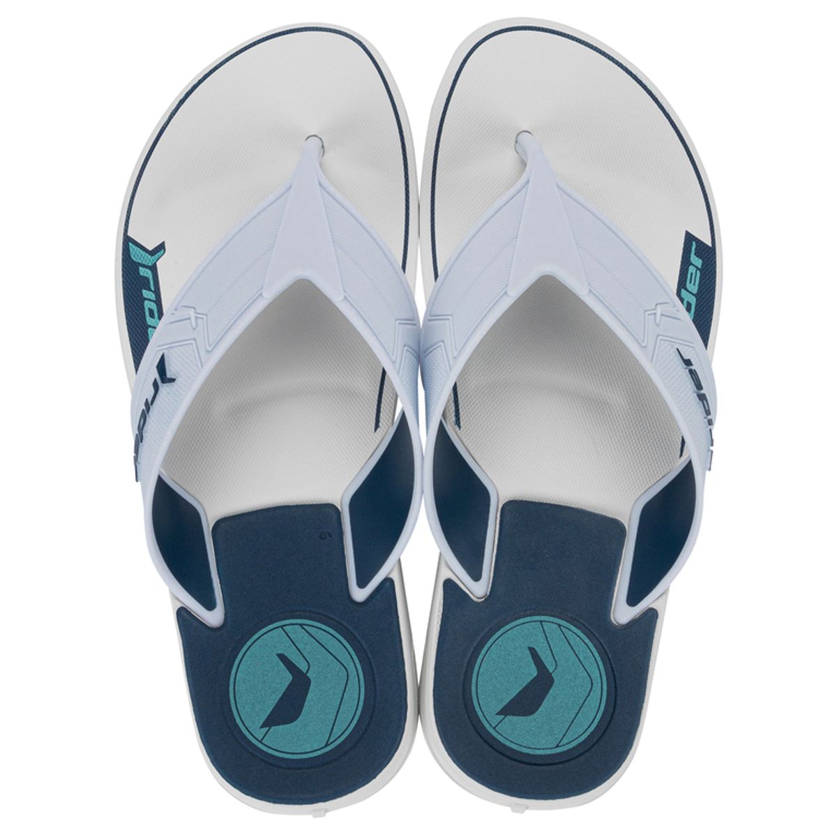 RIDER - Sandalia Hombre Blanco/Azul Start III Rider