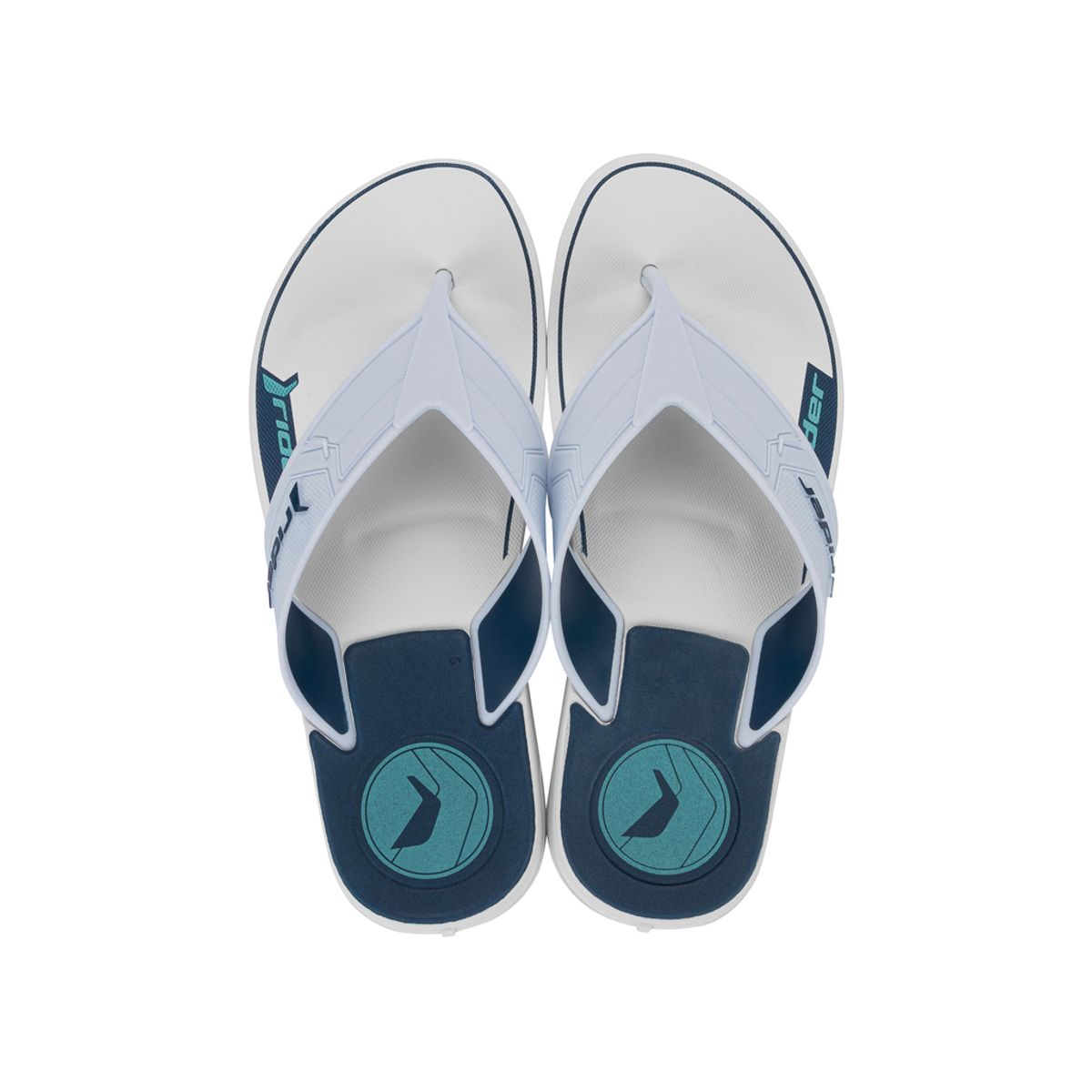 RIDER - Sandalia Hombre Blanco/Azul Start III Rider