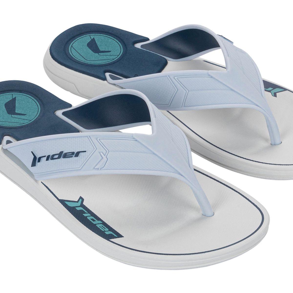 RIDER - Sandalia Hombre Blanco/Azul Start III Rider