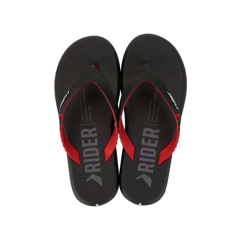 RIDER - Sandalia Hombre Negro/Rojo R1 Prime Rider