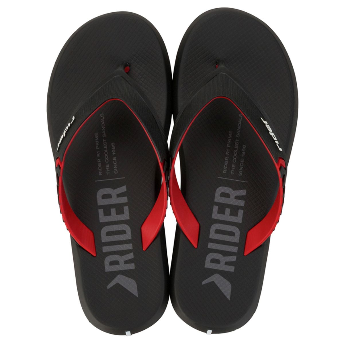 RIDER - Sandalia Hombre Negro/Rojo R1 Prime Rider