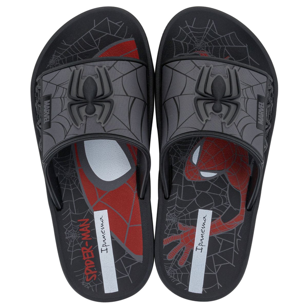 IPANEMA - Sandalia Infantil Negro/Gris Spiderman 163 Ipanema