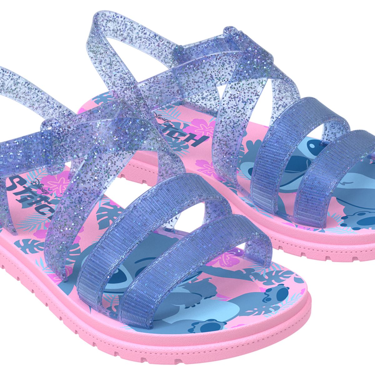 IPANEMA - Sandalia Infantil Azul/Rosa Stich Sweet Ipanema