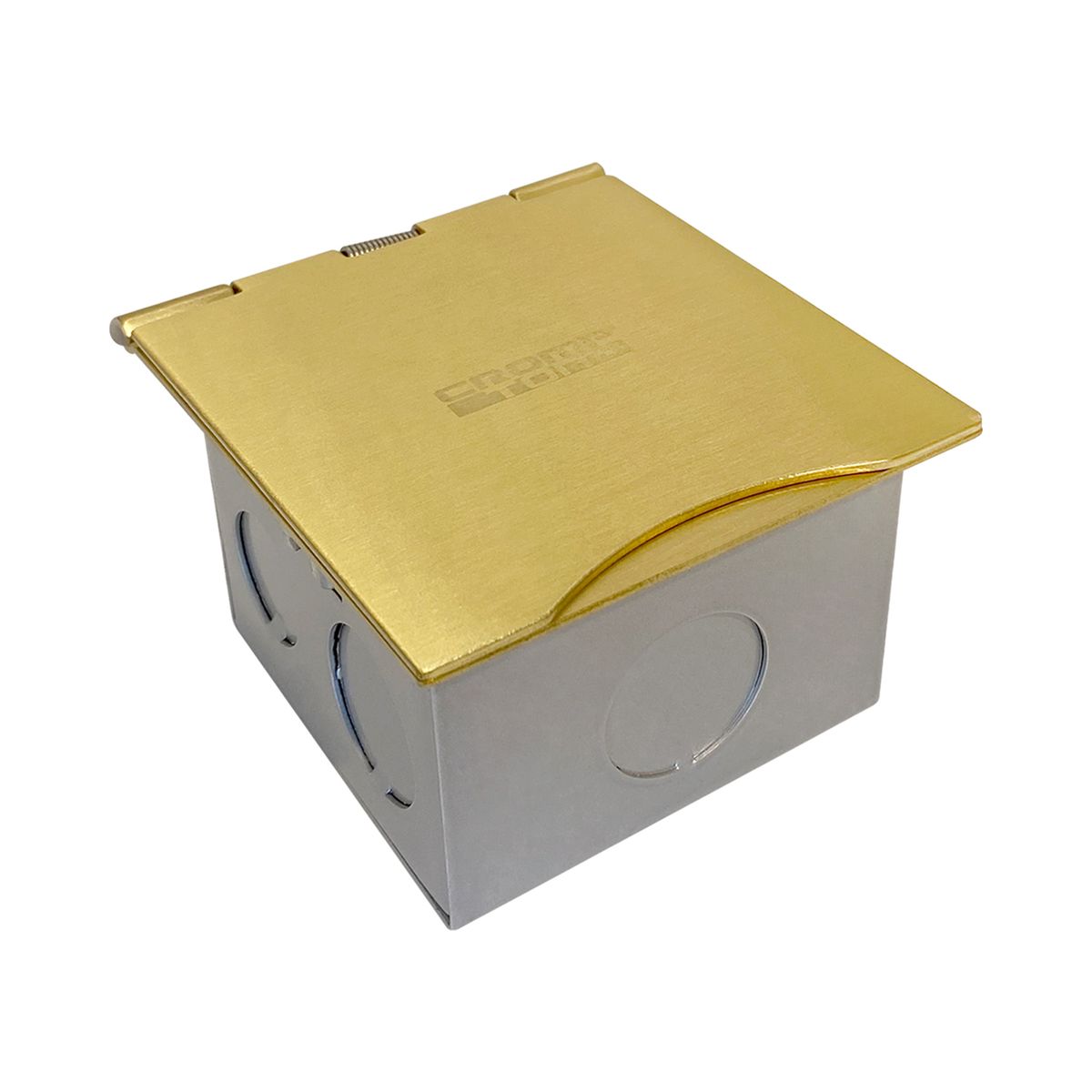CROMPTON - Caja de Piso 2 Módulos  Bronce IP30