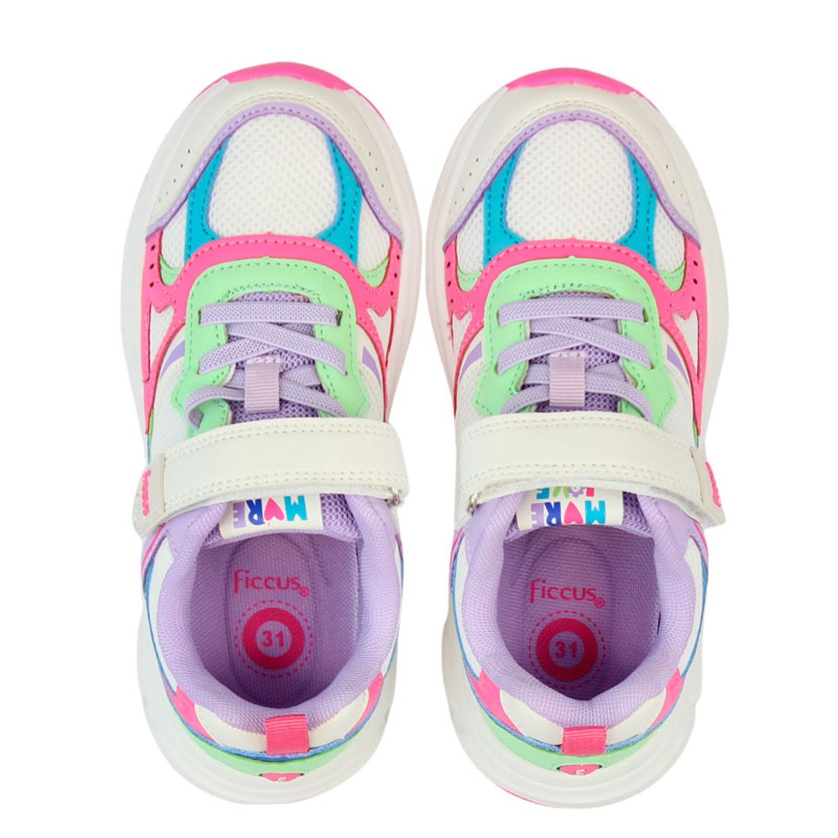 FICCUS - Zapatilla Sport Niña Junior 2610912 Blanco Ficcus