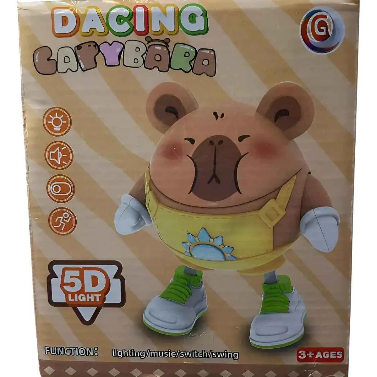 GENERICO - Capibara Bailarin Dacing 5d Luz Sonido Movimiento