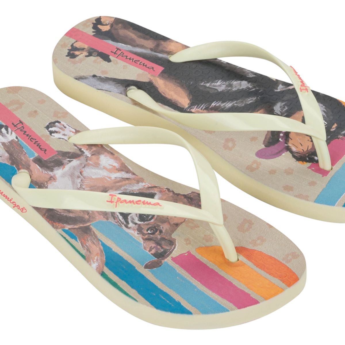 IPANEMA - Sandalia Mujer Beige/Azul Love Pets 122 Ipanema