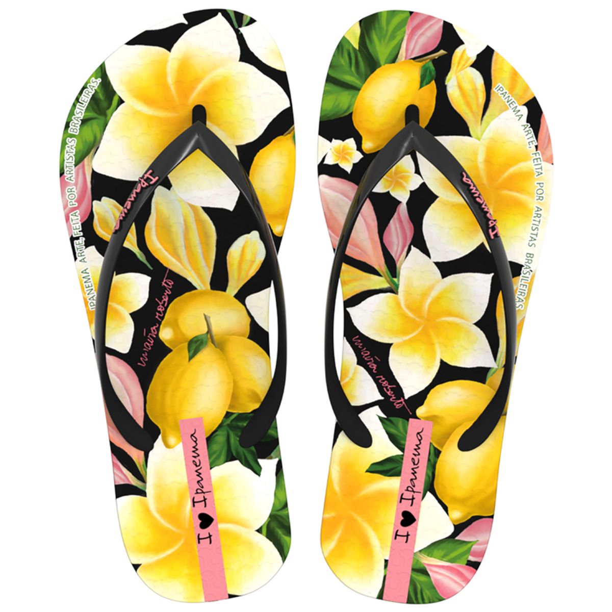 IPANEMA - Sandalia Mujer Negro/Amarillo Arte Ad Ipanema