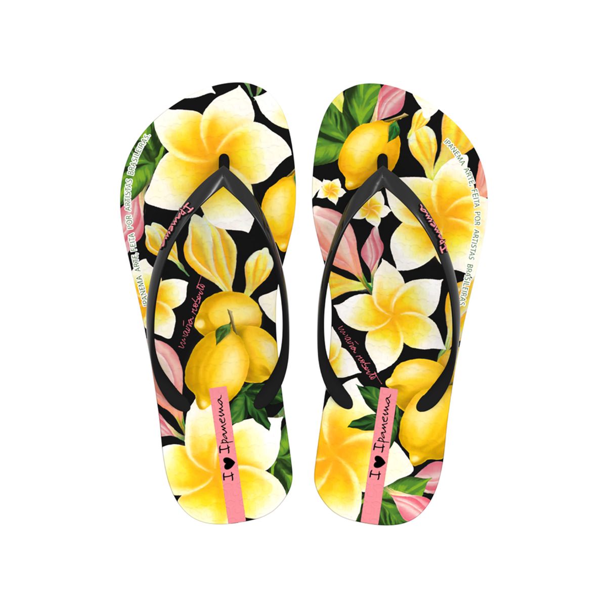IPANEMA - Sandalia Mujer Negro/Amarillo Arte Ad Ipanema