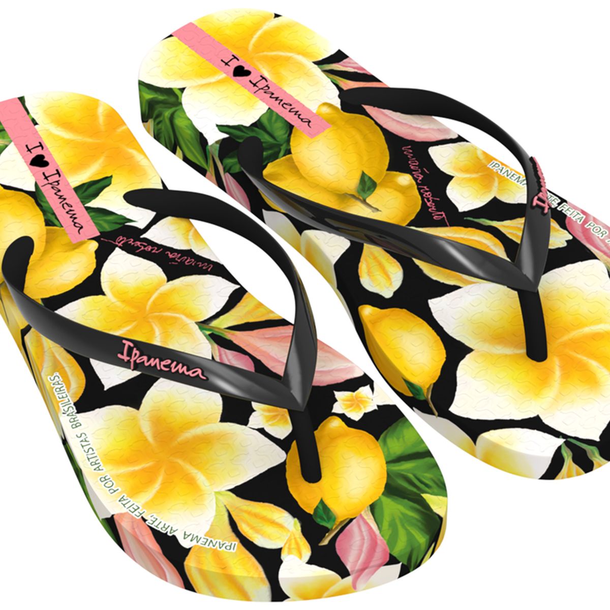 IPANEMA - Sandalia Mujer Negro/Amarillo Arte Ad Ipanema
