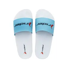 RIDER - Sandalia Mujer Blanco/Azul Full Basic