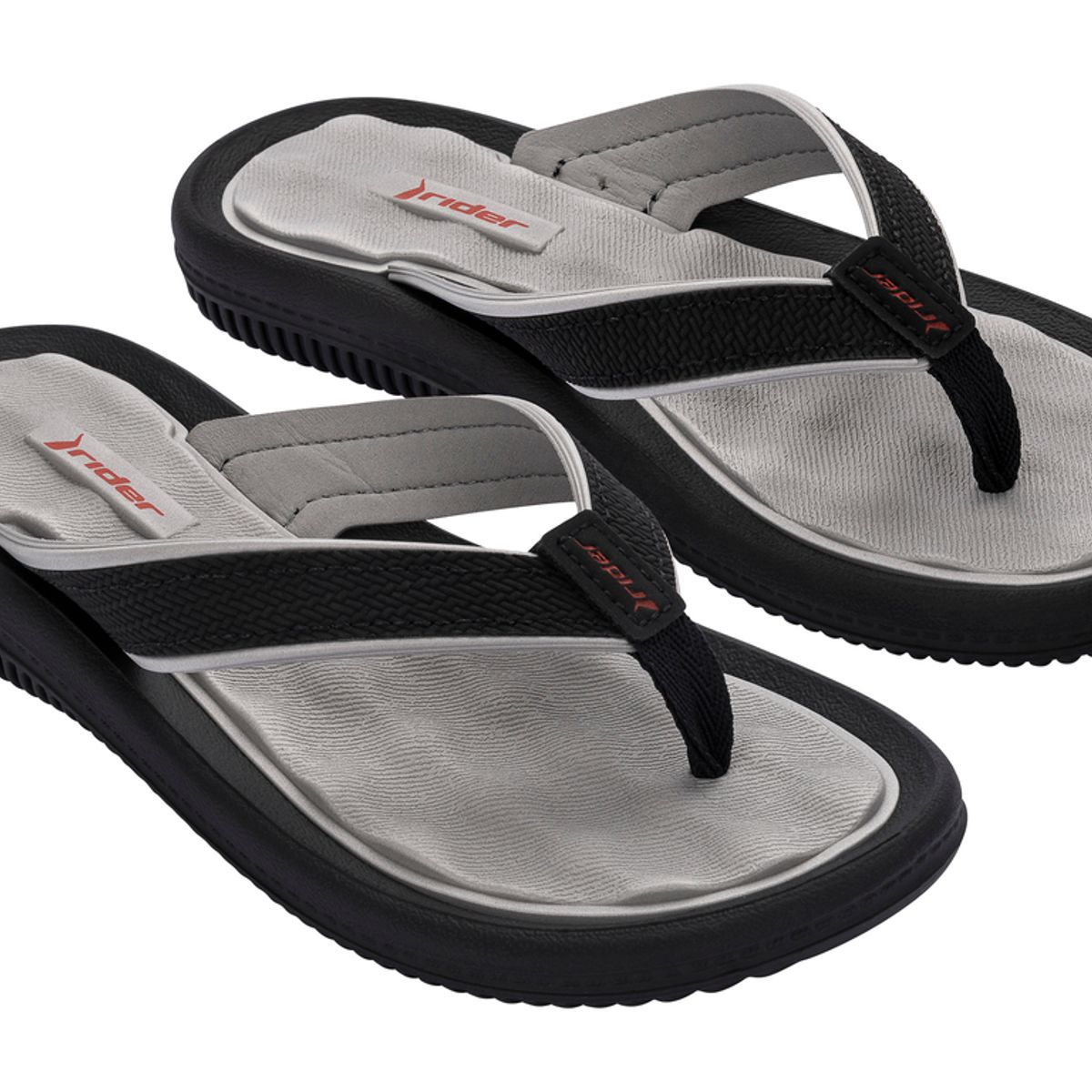 RIDER - Sandalia Mujer Gris/Negro Dunas Rider