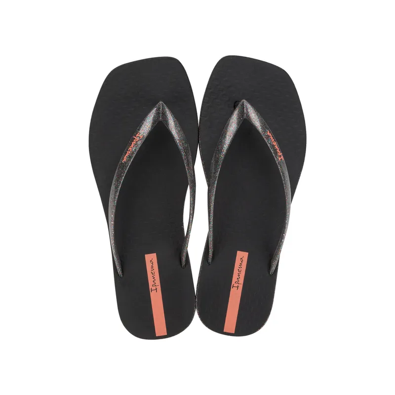 IPANEMA - Sandalia Mujer Negro/Glitter Edge Maxi Ipanema