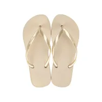 Sandalia Mujer Beige/Dorado Calssica